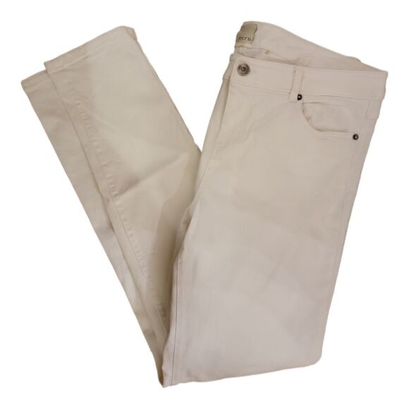 Ecru Martin 5 Pocket White Jeans Size 10 - Picture 2 of 7